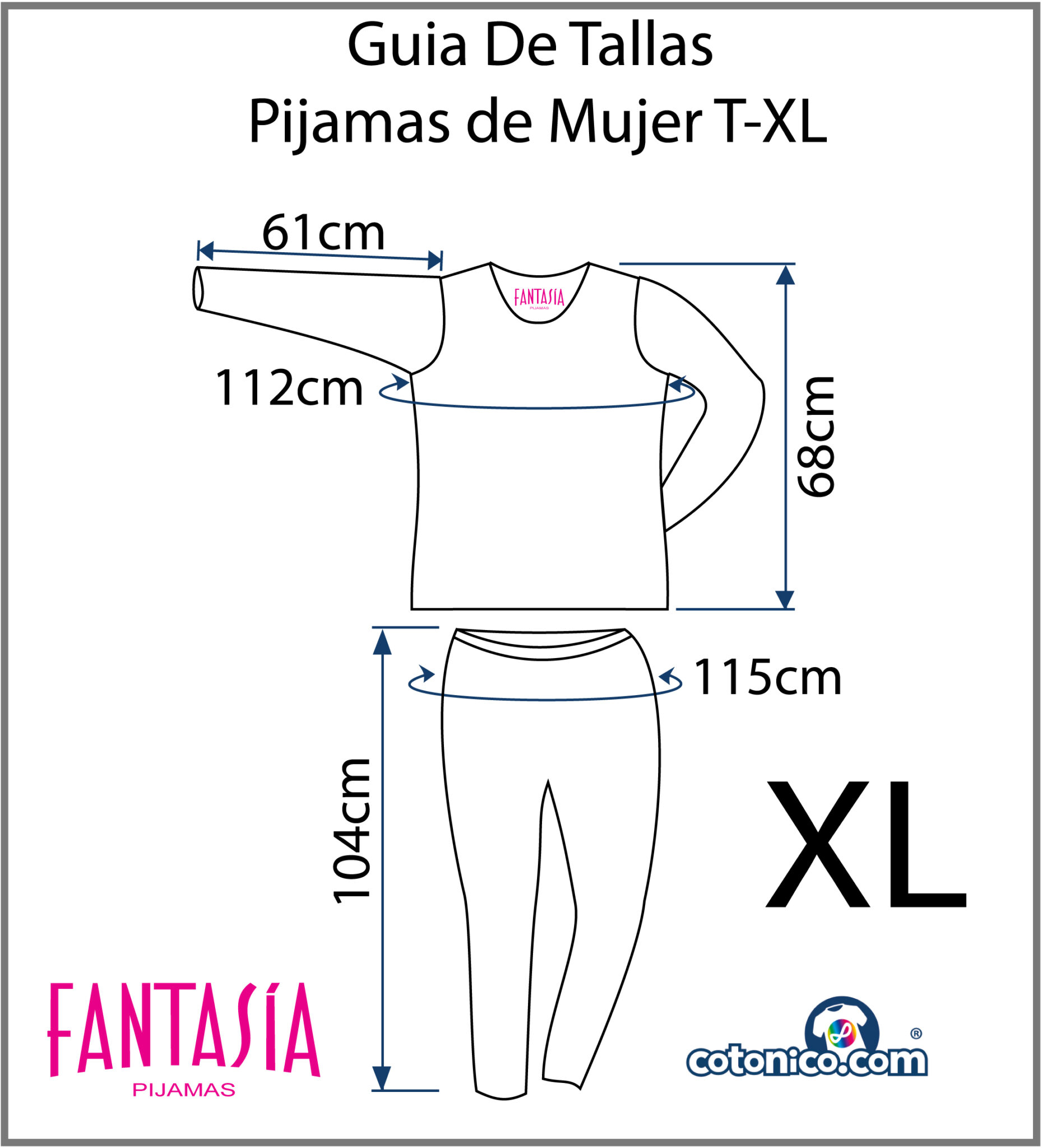 Guia-De-Tallas-Pijamas-De-Mujer-XL