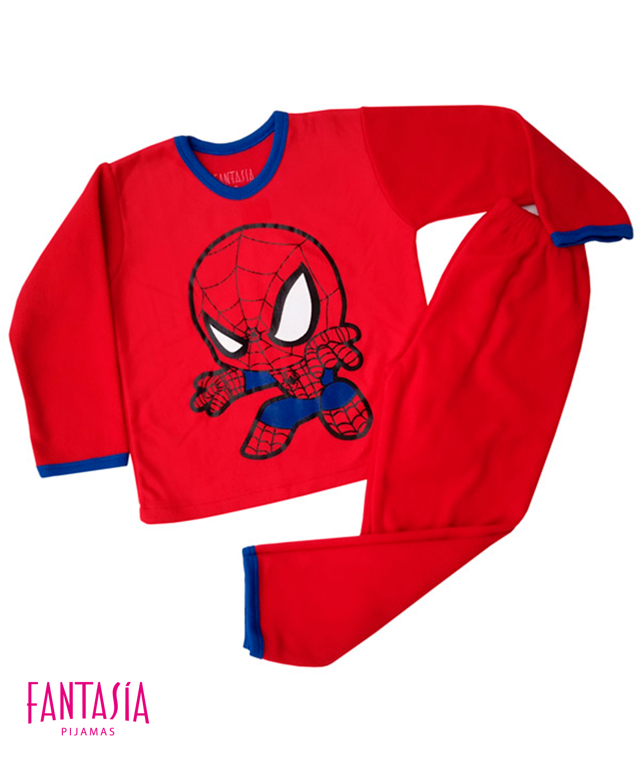 Pijama Spiderman Talla 12 con Pantalón Rojo