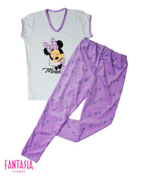 Pijama Para Mujer Minnie Piel de Durazno Morado